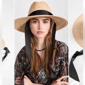 Hat Attack Convertible Continental Straw Hat with Ribbon Ties
